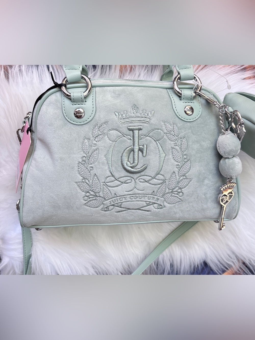Juicy couture sparkle royal satchel
